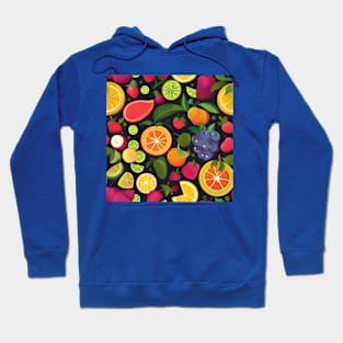 Colourful fruits drawing Hoodie